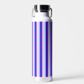 Bouteille D'eau rétro électrique rayé bleu & violet (Avant)