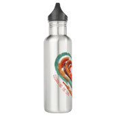 Bouteille D'eau Rétro en forme de coeur (Gauche)