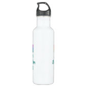 Bouteille D'eau Rétro manuscrit Modèle mignon Meilleur grand-père  (Dos)