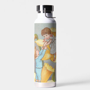 Bouteille D'eau Rétro Mignon Douce Saint-Valentin, enfants et jonq