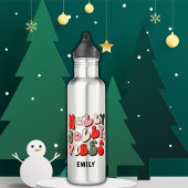 Bouteille D'eau Retro Noël Holly Jolly Vibes Vacances tendance