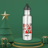 Bouteille D'eau Retro Noël Holly Jolly Vibes Vacances tendance