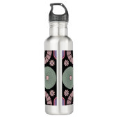 Bouteille D'eau Retro Pastel Floral Mandala Symmetry (Dos)