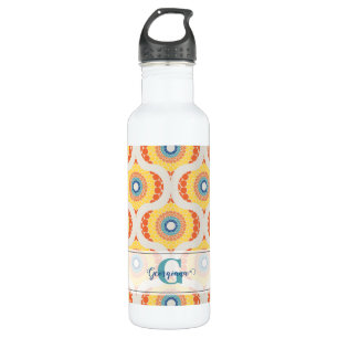 Bouteille D'eau Retro personnalisé Aegean Eté Radiant Mandala