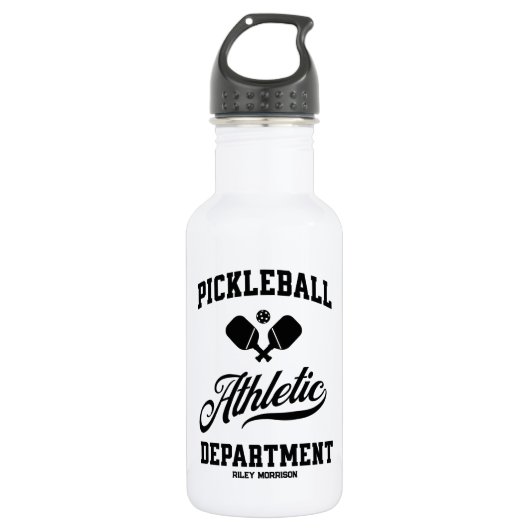 Bouteille D'eau Retro Pickleball Athletic Department Custom Staine (Devant)