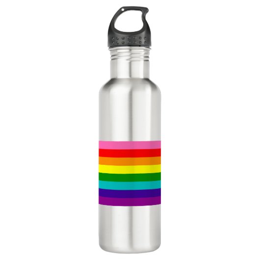 Bouteille D'eau Retro Rainbow 8 Pride (Devant)