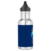 Bouteille D'eau Reunion Famille Summer Beach Palm Trees Bleu (Gauche)