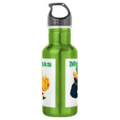 Bouteille d'eau réutilisable de Noël imprimée 24oz (Dos)