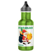 Bouteille d'eau réutilisable de Noël imprimée 24oz (Droite)