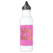 Bouteille d'eau réutilisable - Restez classique (Gauche)