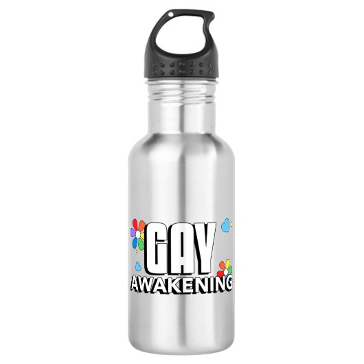 Bouteille D'eau Réveil gay (Devant)
