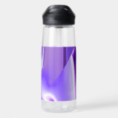 Bouteille D'eau Rêves arc-en-ciel à fleurs violettes (Arrière)