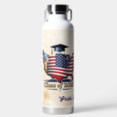 Bouteille D'eau "Rêves de diplômés atteints" (Avant)