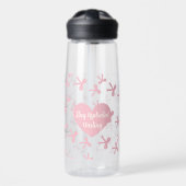 Bouteille d'eau Rêves de Nœud Rose (Avant)
