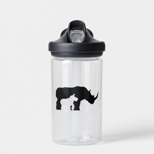 Bouteille D'eau Rhinocéros noir et blanc