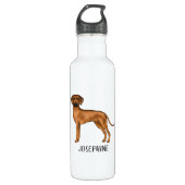Bouteille D'eau Rhodesian Ridgeback mignon Chien Lion Africain Et  (Devant)