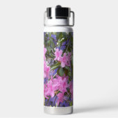 Bouteille D'eau Rhododendrons roses et violets (Arrière)