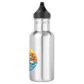 Bouteille D'eau Richard Retro Sunset Name Design (Droite)