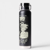Bouteille D'eau RICK AND MORTY™ | Dimension C-137 (Arrière)