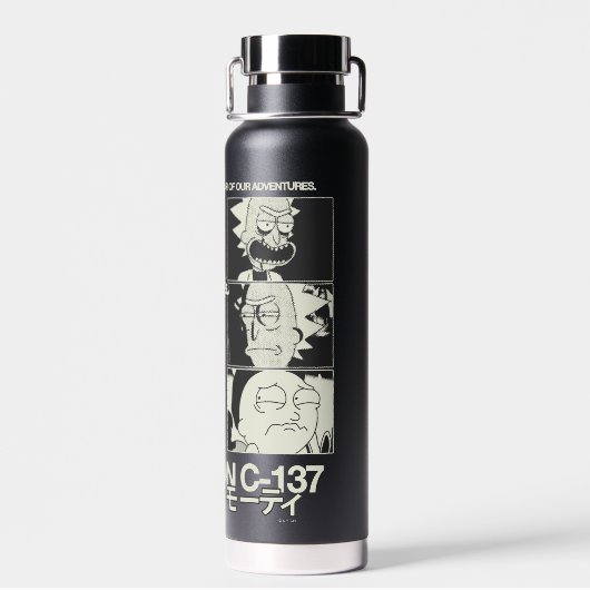 Bouteille D'eau RICK ET MORTY™ | Dimension C-137 (Arrière)