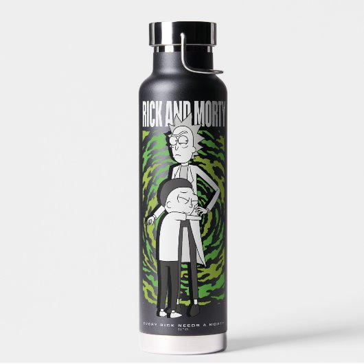 Bouteille D'eau RICK ET MORTY™ | Morty étreignant Rick (Gauche)