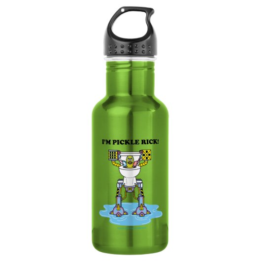 Bouteille D'eau RICK ET MORTY™| Pickle Rick Toilet Mech (Devant)