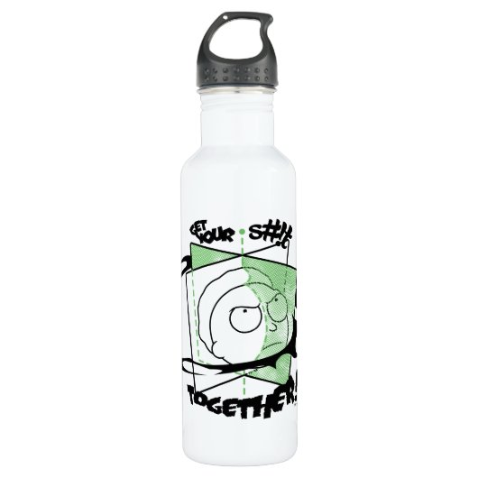 Bouteille D'eau RICK ET MORTY™ | Prenez votre S# ! t Together ! (Devant)