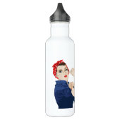 Bouteille D'eau Riveter Rosie personnalisable (Gauche)