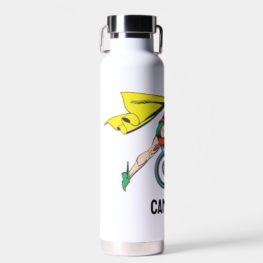 Bouteille D'eau Robin & Cycle | Ajouter Votre Nom (Avant)