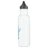 Bouteille D'eau Robot rétro bleu (Droite)
