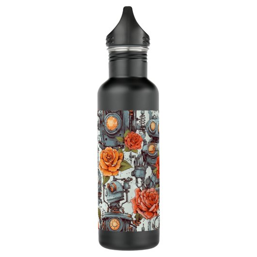 Bouteille D'eau Robots et fleurs lumineuses (Gauche)