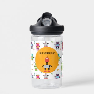 Bouteille D'eau Robots multicolores mignon Robot pour enfants Nom