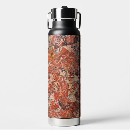 Bouteille D'eau Rockhound Orange Jasper Motif de pierre (Salle de sport)