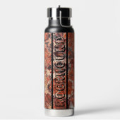 Bouteille D'eau Rockhound Orange Jasper Motif de pierre (Gym)