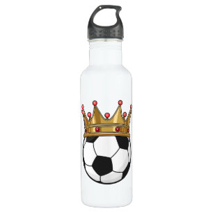 Bouteille D'eau Roi de la Couronne de football