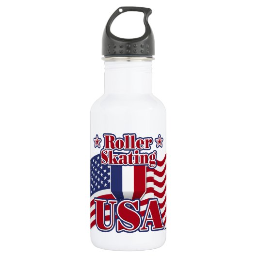Bouteille D'eau Roller Skating USA (Devant)