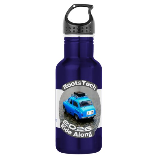 Bouteille d'eau RootsTech Ride Along 2026 de 18 oz (Devant)