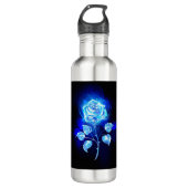 Bouteille D'eau Rose bleu brûlant (Devant)