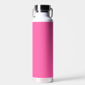 Bouteille D'eau Rose brillant (couleur solide) (Avant)