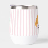 Bouteille d'eau rose Croissant (Droite)