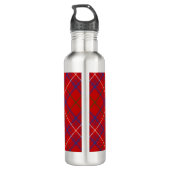 Bouteille D'eau Rose de clan Tartan (Dos)