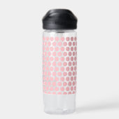 Bouteille D'eau Rose de cristal couleur printemps été (Arrière)