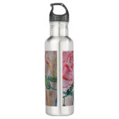 Bouteille d'eau Rose d'été Abstraite (Dos)