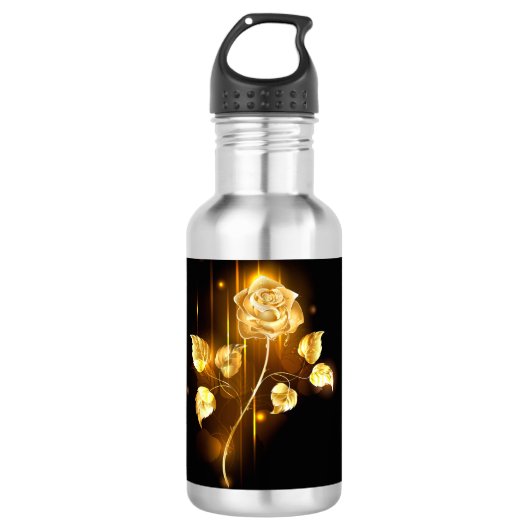 Bouteille D'eau Rose d'or ( rose d'or ) (Devant)