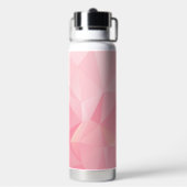 Bouteille D'eau Rose esthétique Géométrique Polygone Monogramme Mo (Arrière)