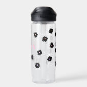 Bouteille D'eau Rose et Noir Mama Daisy (Arrière)