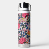 Bouteille D'eau Rose et Oiseau, William Morris (Arrière)