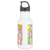 Bouteille D'eau Rose et vert (Dos)