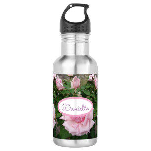 Bouteille D'eau Rose Floral Roses Vintage Jardin Filles roses