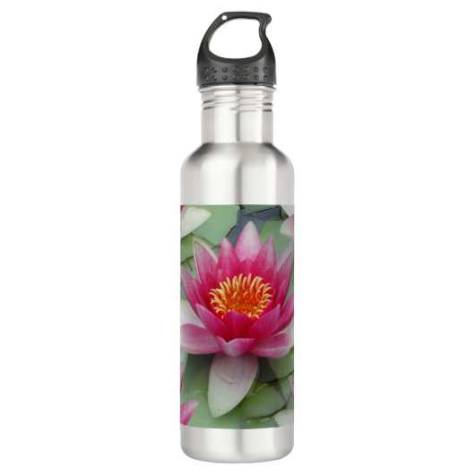 Bouteille D'eau Rose Lotus Water Lily (Devant)